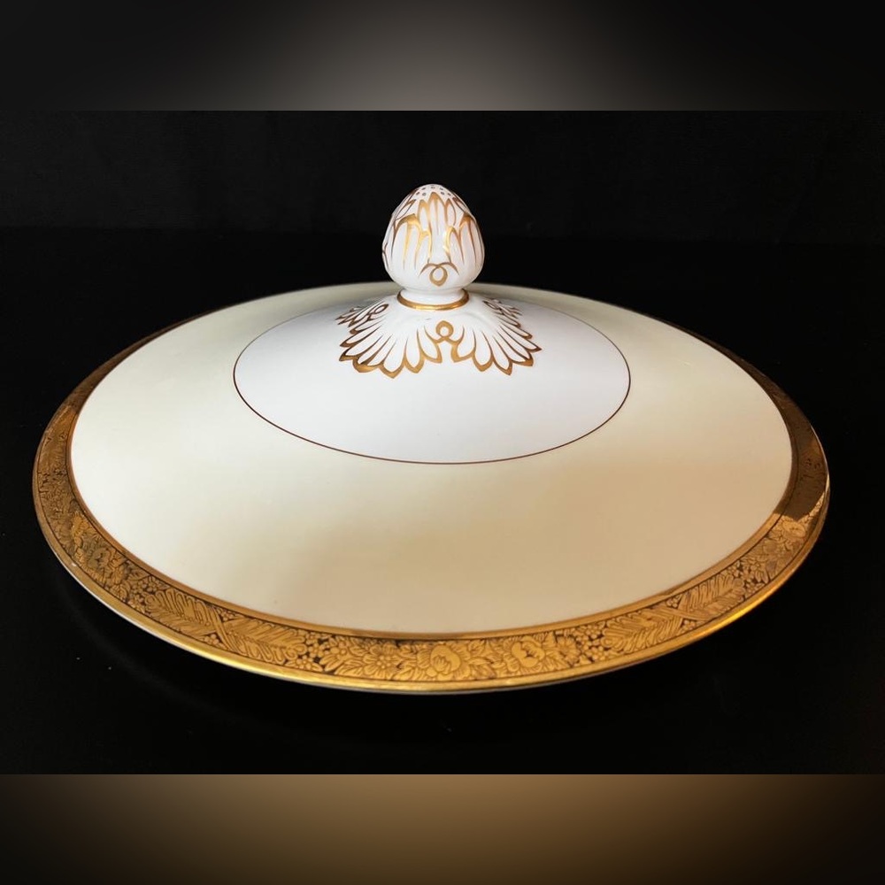 NORITAKE CHINA Goldkin 4985 LID (Round Covered Vegetable) Made in Japan 🇯🇵